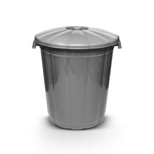 ΚΑΔΟΣ ΑΠΟΡΡΙΜΜΑΤΩΝ ΠΛΑΣΤΙΚΟΣ ΜΕ ΚΑΠΑΚΙ 40L 42x50cm B100-3 VIOSARP - Image 1