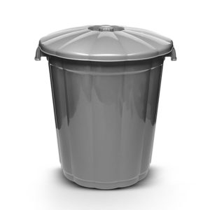 ΚΑΔΟΣ ΑΠΟΡΡΙΜΜΑΤΩΝ ΠΛΑΣΤΙΚΟΣ ΜΕ ΚΑΠΑΚΙ 60L 48x55cm B100-4 VIOSARP - Image 1