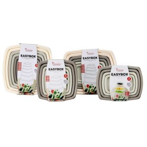 ΦΑΓΗΤΟΔΟΧΕΙΟ EASYBOX ΟΡΘΟΓΩΝΙΟ ΣΕΤ 6 ΤΕΜ 225ml-430ml-750ml-1220ml-1950ml-3000ml No661 VIOSARP - Image 3