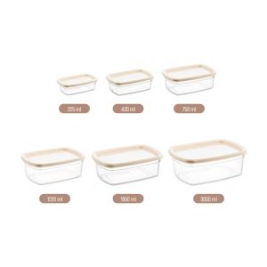ΦΑΓΗΤΟΔΟΧΕΙΟ EASYBOX ΟΡΘΟΓΩΝΙΟ ΣΕΤ 6 ΤΕΜ 225ml-430ml-750ml-1220ml-1950ml-3000ml No661 VIOSARP - Image 4