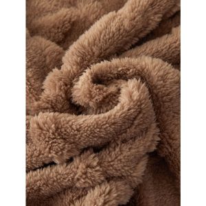 ΚΟΥΒΕΡΤΑ ΑΠΟ ΖΑΚΑΡ ΒΕΛΟΥΔΟ ΚΑΙ SHERPA 160x220cm NoG23-BT034-1 - Image 2