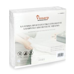 ΚΑΛΥΜΜΑ ΠΡΟΣΤΑΤΕΥΤΙΚΟ ΣΤΡΩΜΑΤΟΣ ΑΔΙΑΒΡΟΧΟ ΑΠΟ ΠΕΤΣΕΤΕ ΥΦΑΣΜΑ 160x200+30cm NoG20-BD64-2 - Image 1