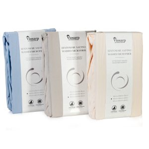 ΣΕΝΤΟΝΙ WASHED MICROFIBER ΜΕ ΛΑΣΤΙΧΟ ΔΙΠΛΟ 160x200+25cm NoL24-BD078-2 - Image 4