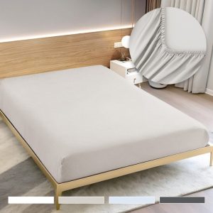 ΣΕΝΤΟΝΙ MICROFIBER ΜΕ ΛΑΣΤΙΧΟ ΔΙΠΛΟ 160x200+25cm NoL12860-2 - Image 1