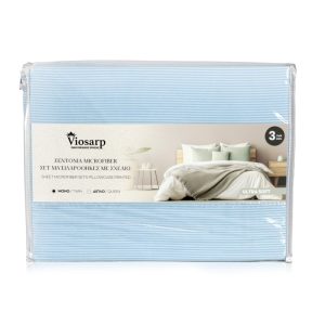 ΣΕΝΤΟΝΙΑ ULTRA SOFT MICROFIBER ΜΟΝΑ ΣΕΤ 3ΤΜΧ ΜΕ ΜΑΞΙΛΑΡΟΘΗΚΗ ΜΕ ΣΧΕΔΙΟ NoNL19784-3 - Image 2