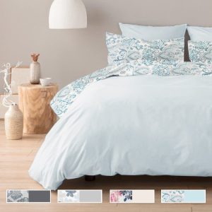 ΠΑΠΛΩΜΑ MICROFIBER ΔΙΠΛΗΣ ΟΨΗΣ ΣΕΤ ΜΑΞΙΛΑΡΟΘΗΚΕΣ ΜΕ ΣΧΕΔΙΟ 220X200CM/50X75CMx2 NoNL10348-2 - Image 1