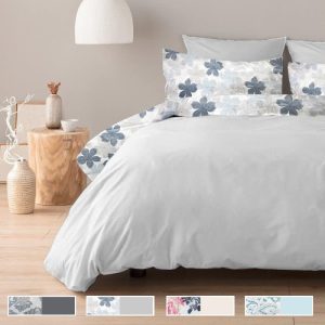 ΠΑΠΛΩΜΑ MICROFIBER ΔΙΠΛΗΣ ΟΨΗΣ ΣΕΤ ΜΑΞΙΛΑΡΟΘΗΚΕΣ ΜΕ ΣΧΕΔΙΟ 220X240CM/50X75CMx2 NoNL10348-3 - Image 1