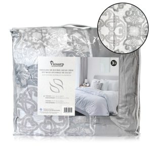 ΠΑΠΛΩΜΑ MICROFIBER ΔΙΠΛΗΣ ΟΨΗΣ ΣΕΤ ΜΑΞΙΛΑΡΟΘΗΚΕΣ ΜΕ ΣΧΕΔΙΟ 220X240CM/50X75CMx2 NoNL10348-3 - Image 3