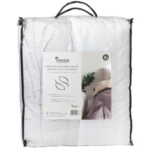 ΠΑΠΛΩΜΑ MICROFIBER ΔΙΠΛΗΣ ΟΨΗΣ ΣΕΤ ΜΑΞΙΛΑΡΟΘΗΚΕΣ 220X200CM/50X75CMx2 NoNL10473-4 - Image 2