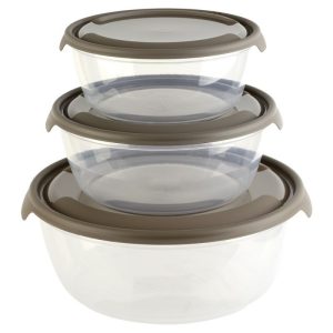 ΦΑΓΗΤΟΔΟΧΕΙΟ ECONOMY ΣΤΡΟΓΓΥΛΟ ΣΕΤ 3 ΤΕΜΑΧΙΩΝ 1L, 1,5L,  3L NoP1FOS001VIOSARP - Image 6