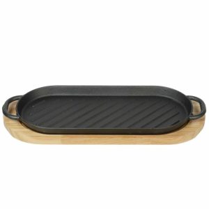 ΤΗΓΑΝΙ ΜΑΝΤΕΜΙ ΟΒΑΛ 37.8x16.5cm ΣΕΤ ΜΕ ΞΥΛΙΝΗ ΒΑΣΗ VC2411 - Image 2