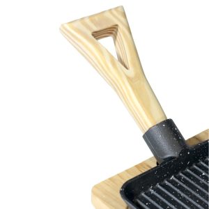 ΤΗΓΑΝΙ ΜΑΝΤΕΜΙ ΜΕ ΞΥΛΙΝΗ ΛΑΒΗ 24x17,6cm ΣΕΤ ΞΥΛΙΝΗ ΒΑΣΗ VC2412 - Image 2