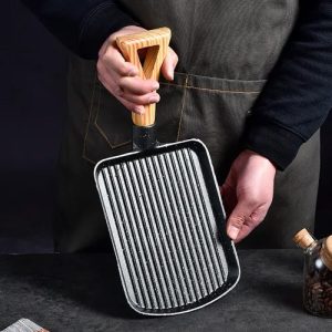 ΤΗΓΑΝΙ ΜΑΝΤΕΜΙ ΜΕ ΞΥΛΙΝΗ ΛΑΒΗ 24x17,6cm ΣΕΤ ΞΥΛΙΝΗ ΒΑΣΗ VC2412 - Image 4