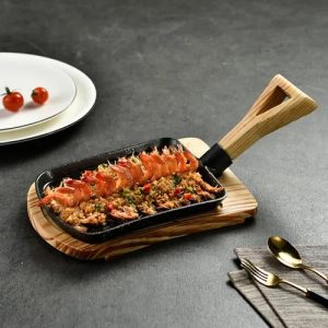 ΤΗΓΑΝΙ ΜΑΝΤΕΜΙ ΜΕ ΞΥΛΙΝΗ ΛΑΒΗ 24x17,6cm ΣΕΤ ΞΥΛΙΝΗ ΒΑΣΗ VC2412 - Image 5