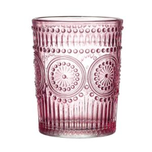 ΠΟΤΗΡΙ ΓΥΑΛΙΝΟ ΝΕΡΟΥ ΧΡΩΜΑΤΙΣΤΟ 300ml ΣΧΕΔΙΟ VINTAGE ΣΕΤ 6 ΤΜΧ NoTYH-T300 - Image 2