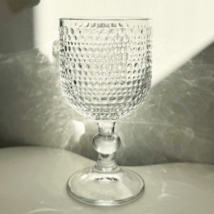 ΠΟΤΗΡΙ ΓΥΑΛΙΝΟ ΚΡΑΣΙΟΥ ΔΙΑΦΑΝΟ 320ml ΣΧΕΔΙΟ DROP ΣΕΤ 6 ΤΜΧ NoDXZD-G320 - Image 4