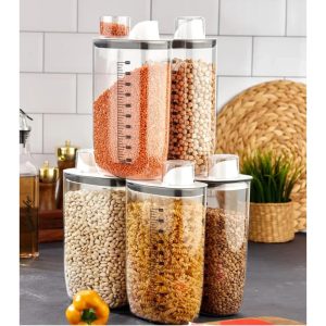 ΔΟΧΕΙΟ ΑΠΟΘΗΚΕΥΣΗΣ 2100ML ΜΕ ΑΕΡΟΣΤΕΓΕΣ ΚΛΕΙΣΙΜΟ & ΜΕΖΟΥΡΑ NoTP777 - Image 4