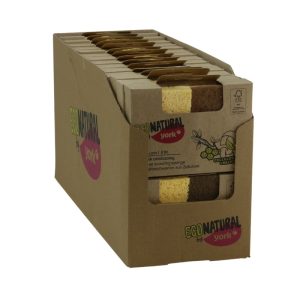 ΣΦΟΥΓΓΑΡΙ ΠΙΑΤΩΝ ΣΕΤ 2 ΤΜΧ ΣΚΛΗΡΟ 10x7cm ECO NATURAL No 035540 - Image 2