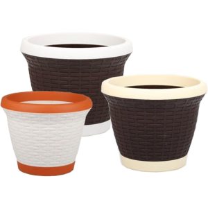 ΓΛΑΣΤΡΑ ΤΥΠΟΥ ΜΠΑΜΠΟΥ RATTAN No6 40x45cm ΜΕ ΕΝΣΩΜΑΤΩΜΕΝΟ ΠΙΑΤΟ VIOSARP - Image 1