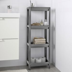 ΡΑΦΙΕΡΑ ΠΛΑΣΤΙΚΗ 4 ΘΕΣΕΩΝ ΜΑΥΡΗ/ΓΚΡΙ/ΛΕΥΚΗ OMS.RAF1-2-3 36x23x100cm VIOSARP - Image 6