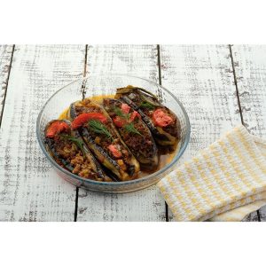 ΠΥΡΙΜΑΧΟ ΣΚΕΥΟΣ ΓΥΑΛΙΝΟ ΣΤΡΟΓΓΥΛΟ 26cm No45044 VIOSARP - Image 4