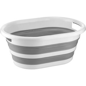 ΛΕΚΑΝΗ ΣΙΛΙΚΟΝΗΣ ΠΤΥΣΣΟΜΕΝΗ 35L 54x38x23cm ΑΚ702 VIOSARP - Image 1