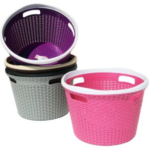 ΚΑΛΑΘΙ ΡΟΥΧΩΝ ΤΡ-7002 RATTAN ΣΤΡΟΓΓΥΛΟ VIOSARP 45x32cm - Image 1