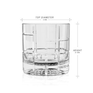 ΠΟΤΗΡΙ ΓΥΑΛΙΝΟ ΝΕΡΟΥ ΔΙΑΦΑΝΟ 290ml 8x9.1cm ΣΧΕΔΙΟ CUBE NoRXK-290 - Image 2