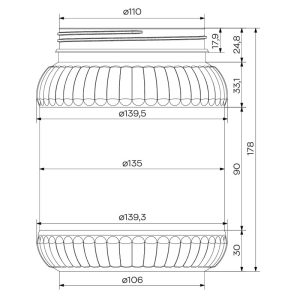 ΔΟΧΕΙΟ ΠΛΑΣΤΙΚΟ ΜΕ ΠΡΑΣΙΝΟ ΚΑΠΑΚΙ 2L VIOSARP - Image 2