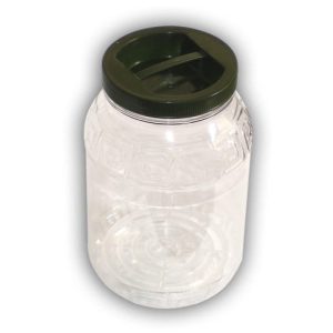 ΔΟΧΕΙΟ ΠΛΑΣΤΙΚΟ ΜΕ ΠΡΑΣΙΝΟ ΚΑΠΑΚΙ 5L VIOSARP - Image 1