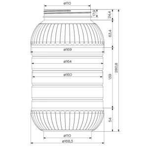 ΔΟΧΕΙΟ ΠΛΑΣΤΙΚΟ ΜΕ ΠΡΑΣΙΝΟ ΚΑΠΑΚΙ 5L VIOSARP - Image 2