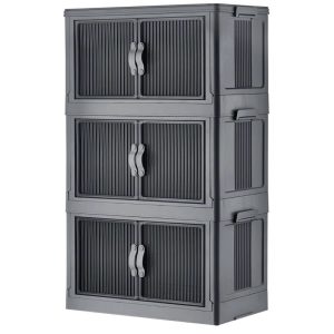 ΝΤΟΥΛΑΠΑ - ΡΑΦΙΕΡΑ ΠΛΑΣΤΙΚΗ 3 ΕΠΙΠΕΔΩΝ 48,5x29,5x81,3cm - Image 1
