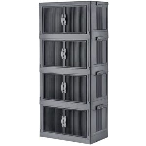 ΝΤΟΥΛΑΠΑ - ΡΑΦΙΕΡΑ ΠΛΑΣΤΙΚΗ 4 ΕΠΙΠΕΔΩΝ 48,5x29,5x107,5cm - Image 1