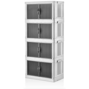 ΝΤΟΥΛΑΠΑ - ΡΑΦΙΕΡΑ ΠΛΑΣΤΙΚΗ 4 ΕΠΙΠΕΔΩΝ 48,5x29,5x107,5cm - Image 4