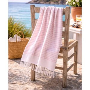 ΠΕΤΣΕΤΑ ΘΑΛΑΣΣΗΣ ΜΕ ΚΡΟΣΣΙΑ ΒΑΜΒΑΚΕΡΗ CORAL 85x170CM Νο3465 - Image 2
