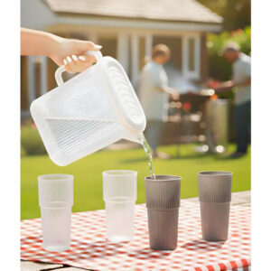 ΚΑΝΑΤΑ ΜΕΖΟΥΡΑ 3L ΜΕ 4 ΠΟΤΗΡΙΑ ΤΩΝ 530ml No162227 - Image 2