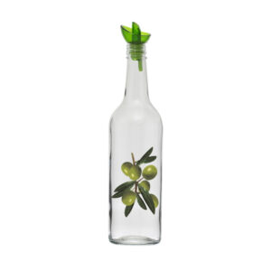 ΛΑΔΙΚΟ ΓΥΑΛΙΝΟ ΜΕ ΣΧΕΔΙΟ ΕΛΙΑ 750ml No151145 - Image 1